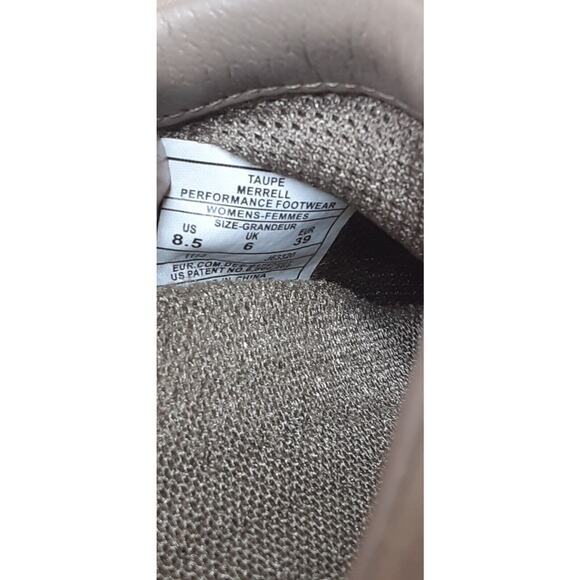 Womens 8.5 Shoes Merrell Slip On Mesh Taupe Brown Performance Footwear J63320 - Picture 7 of 8